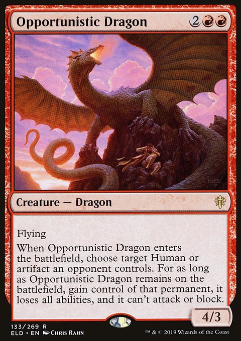 Throne of Eldraine: Opportunistic Dragon