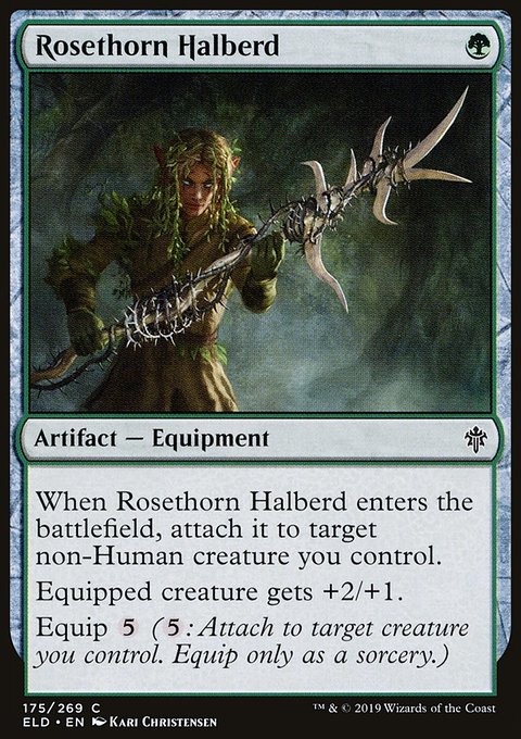 Throne of Eldraine: Rosethorn Halberd