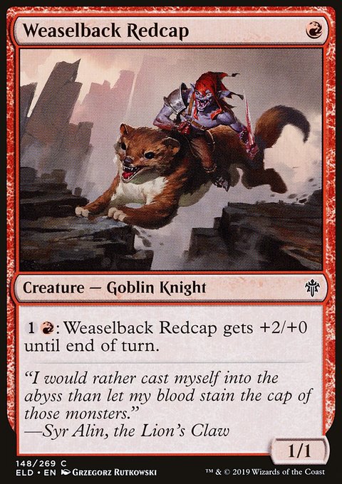 Throne of Eldraine: Weaselback Redcap
