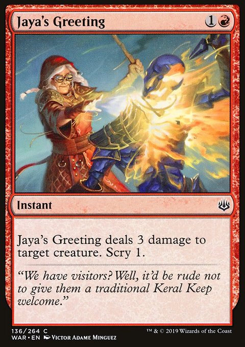 War of the Spark: Jaya's Greeting